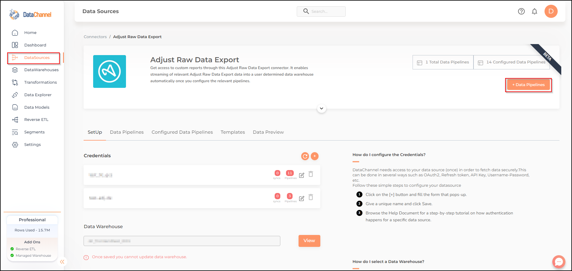adjust raw data export data source detail