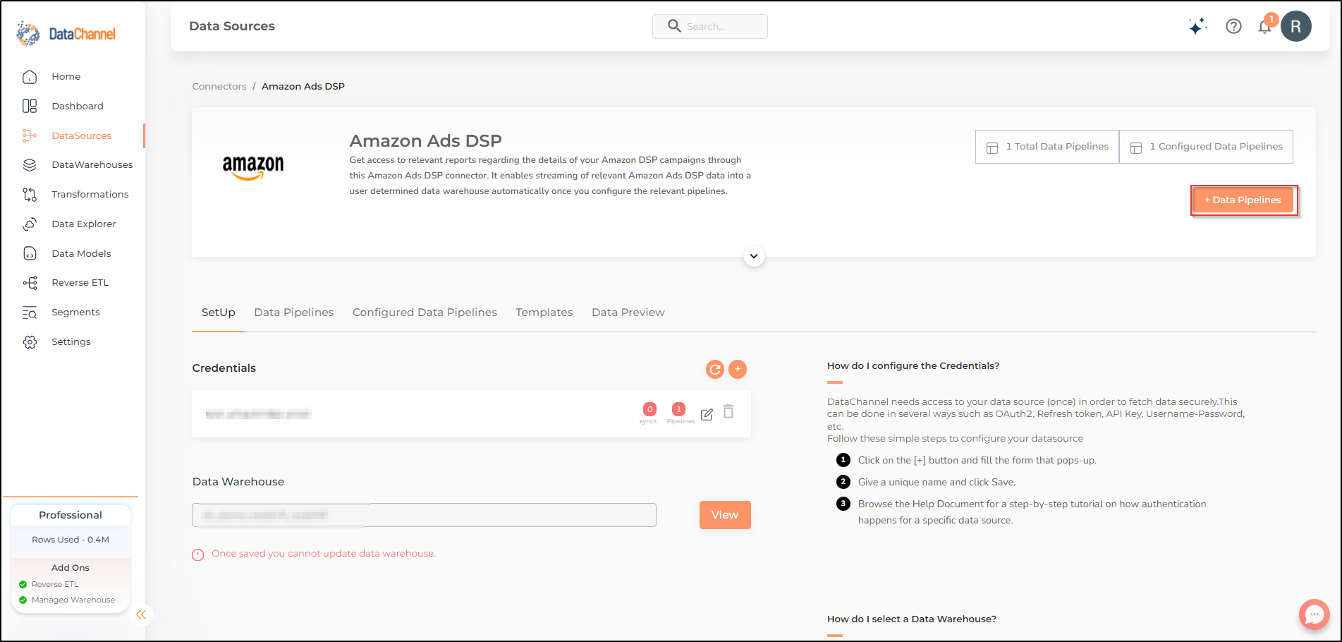 amazon ads dsp data source detail