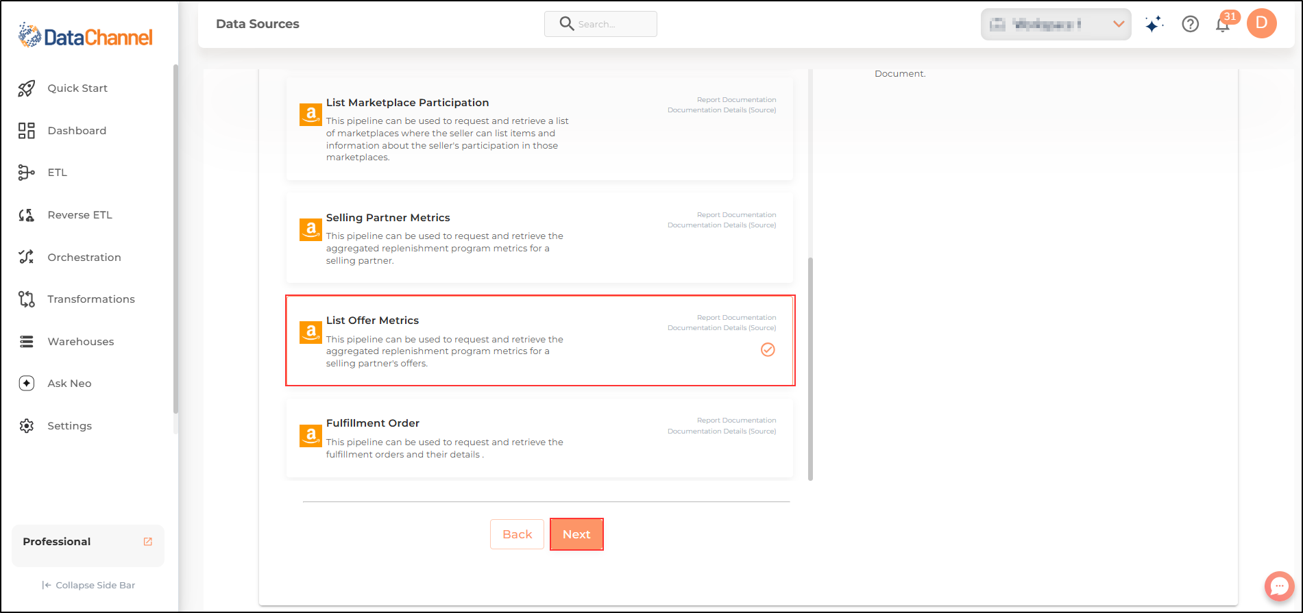 amazon sp api list offer metrics list