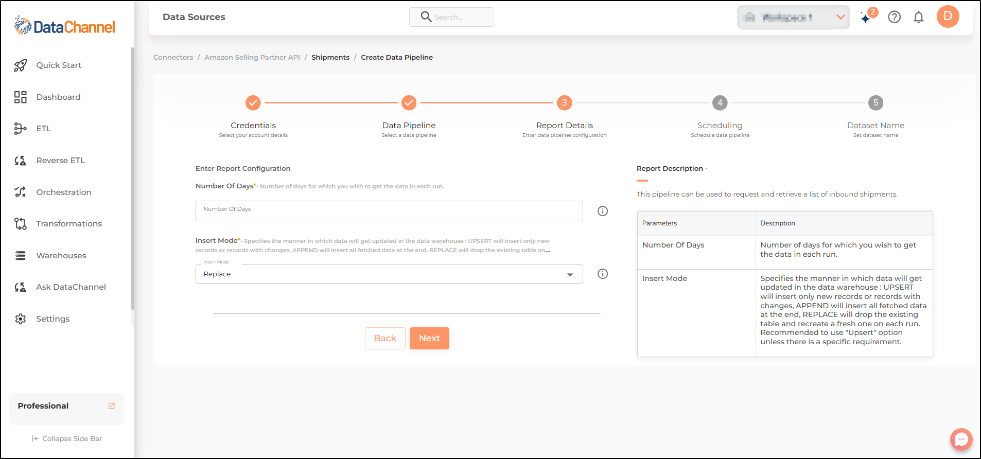 amazon sp api shipments config