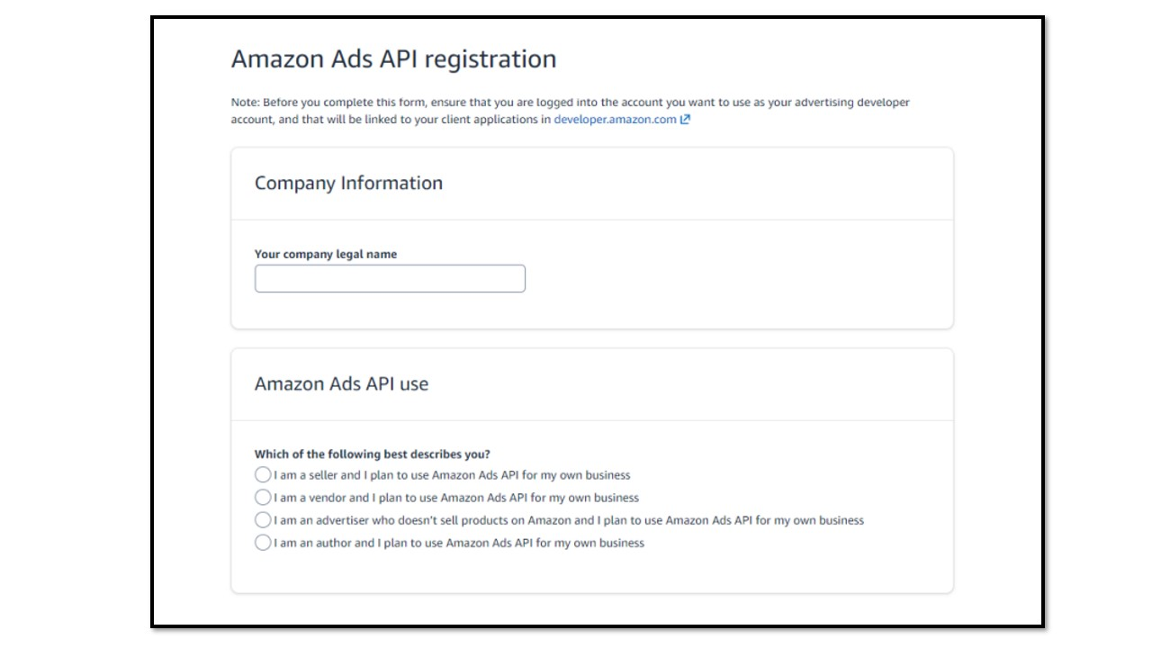 amazonads form api use