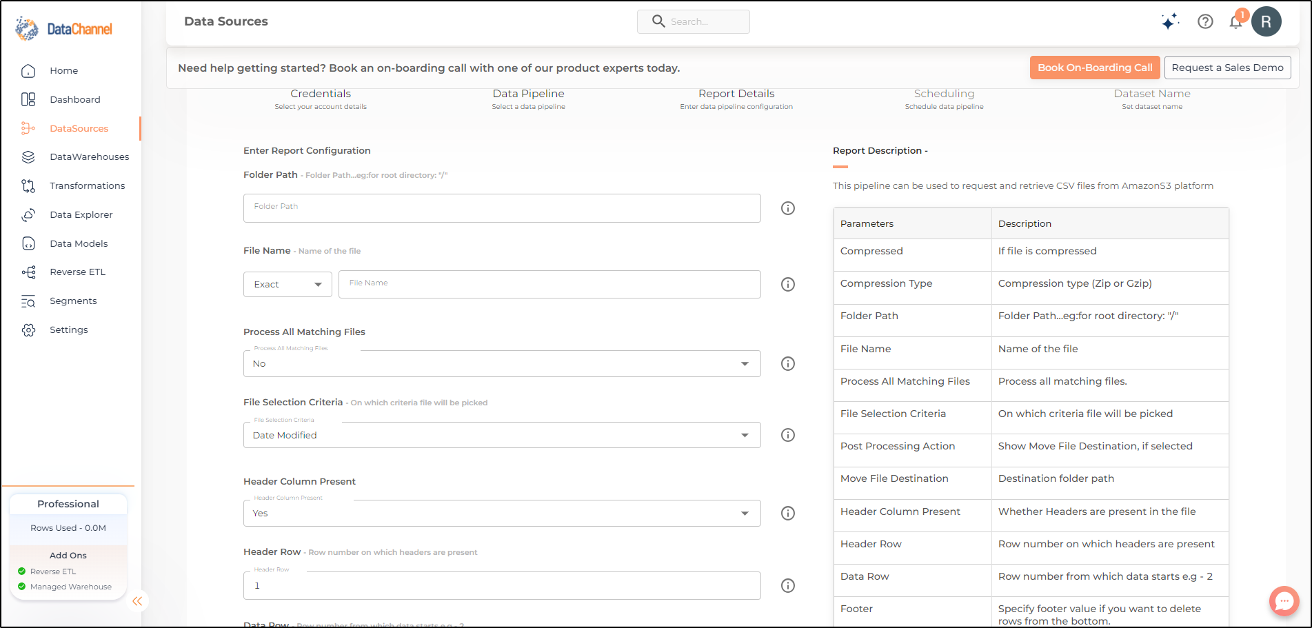 amazons3 csv config 1