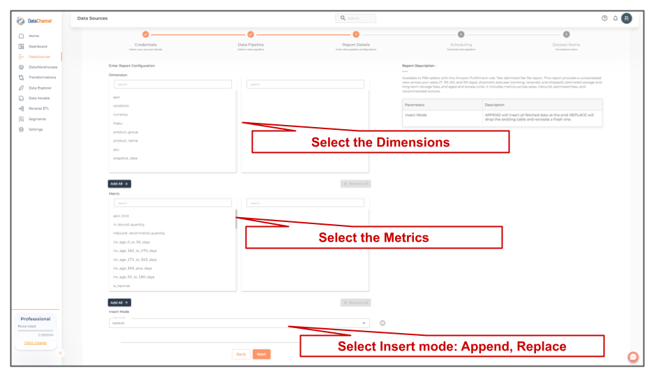 amazonsellercentral fba manage inventory health report config