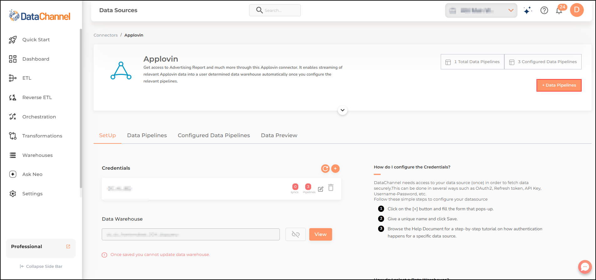 applovin data source detail