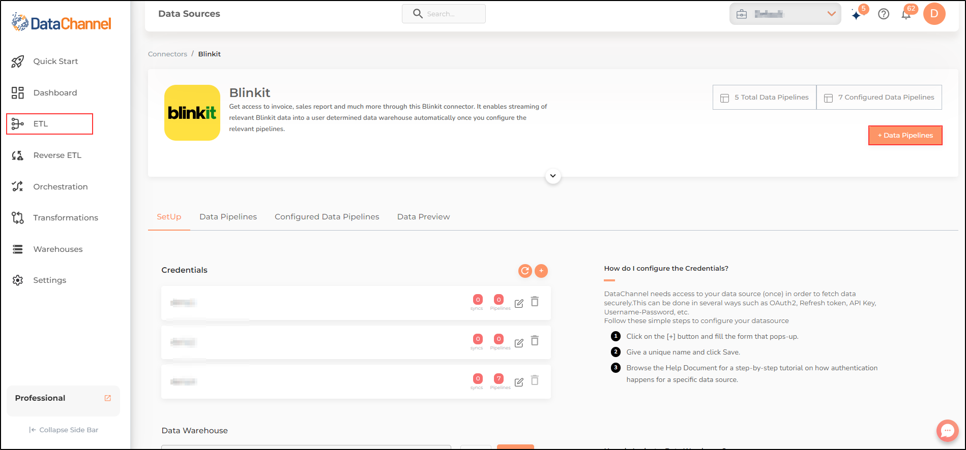 blinkit data source detail