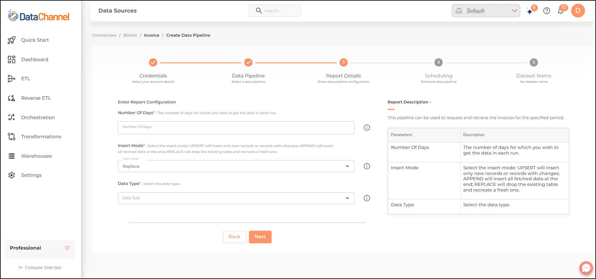 blinkit invoice config