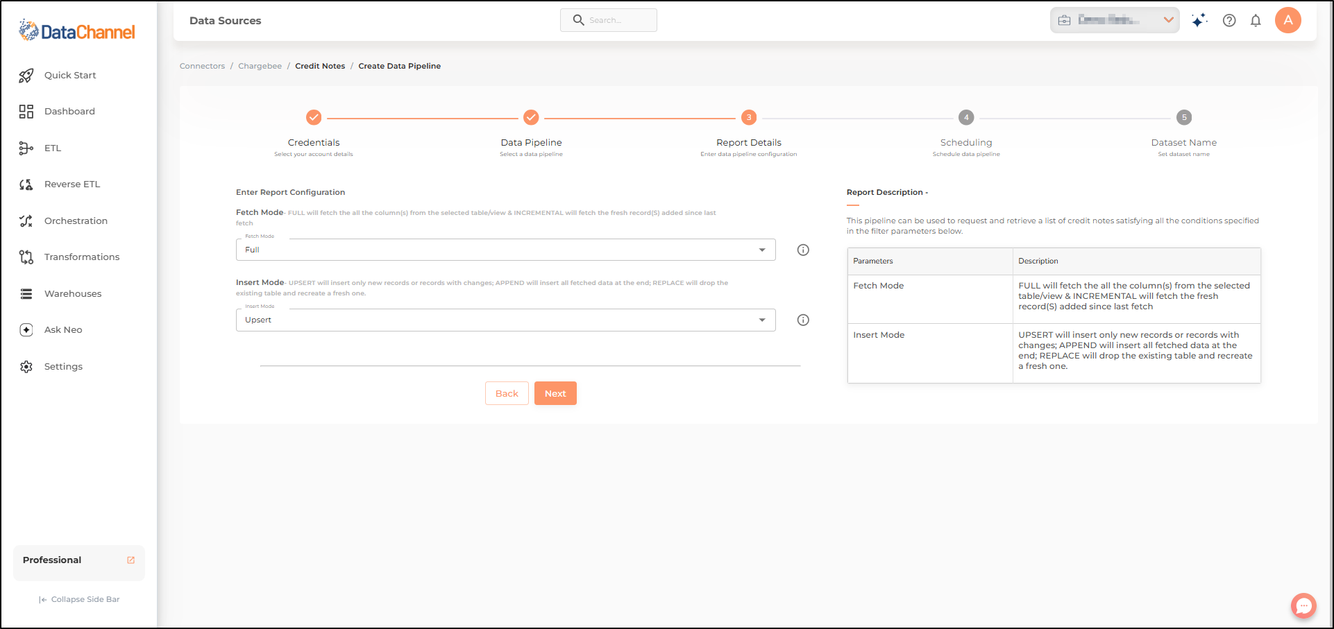chargebee credit notes config