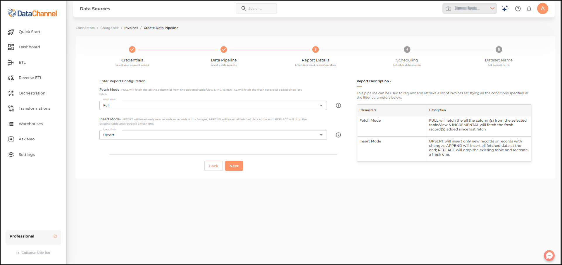 chargebee invoices config