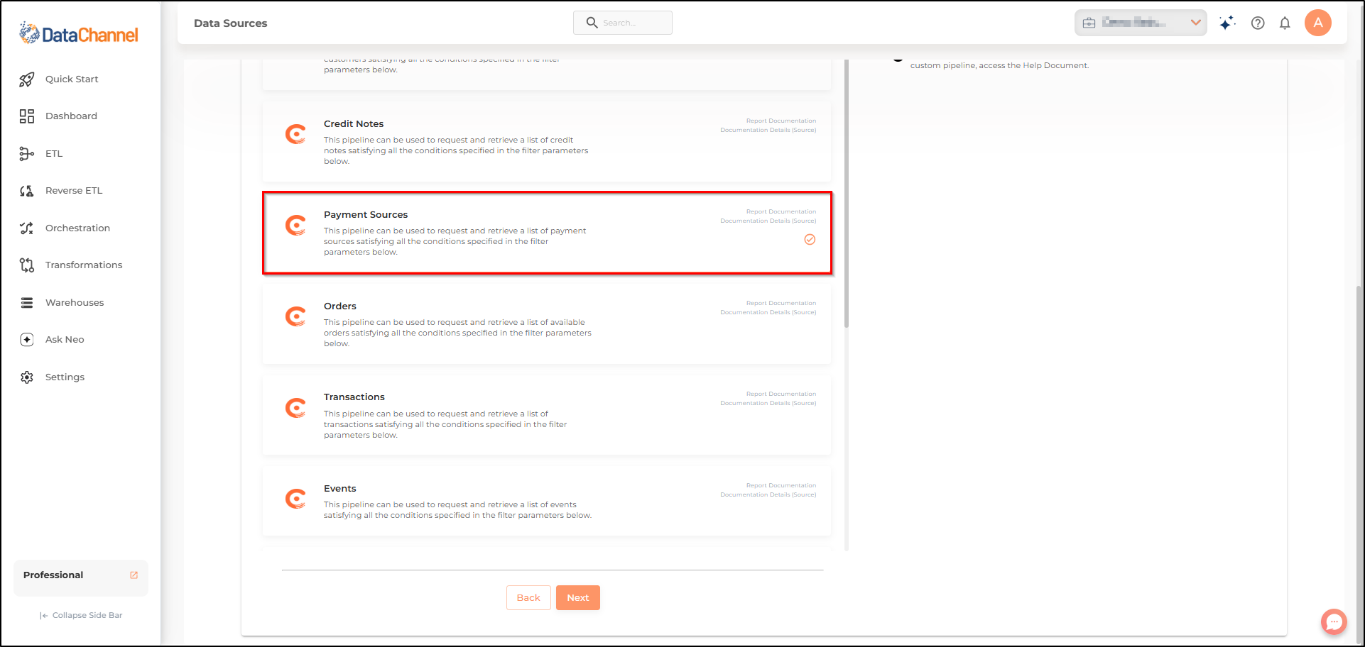 chargebee payment sources list