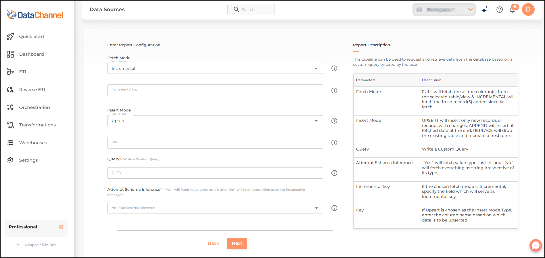 clickhousedb custom query config