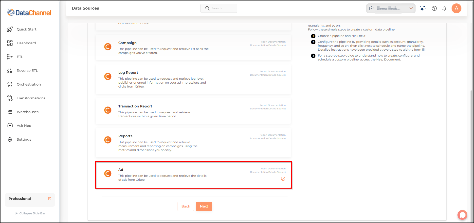 criteo ad list
