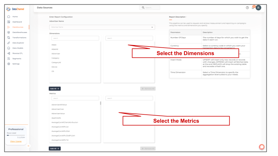 criteo reports config one