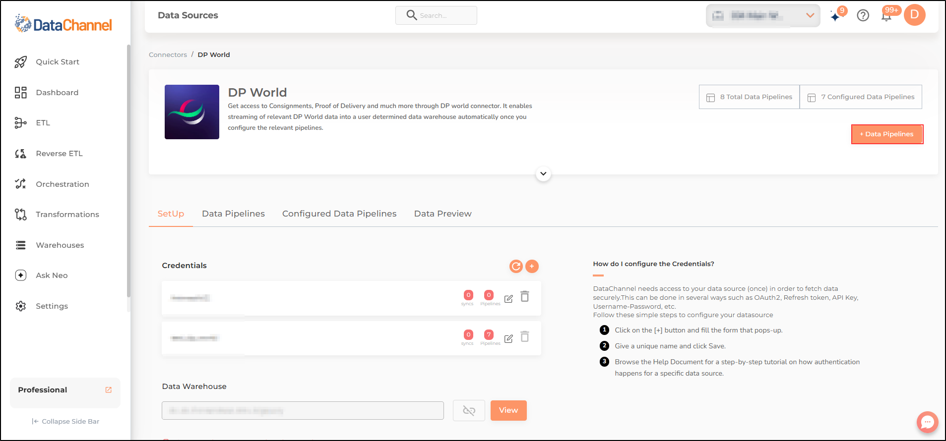 dp world data source detail