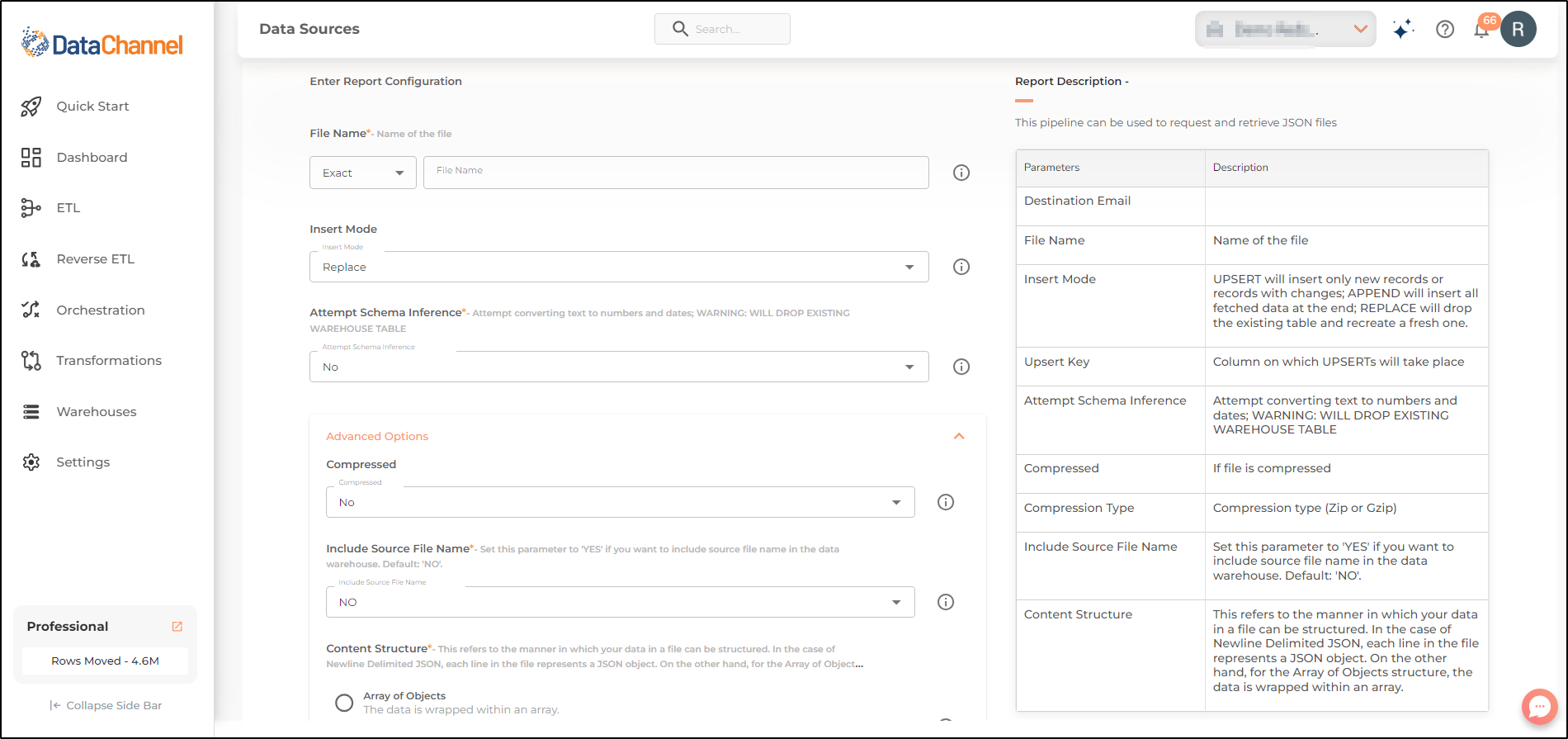 email json config