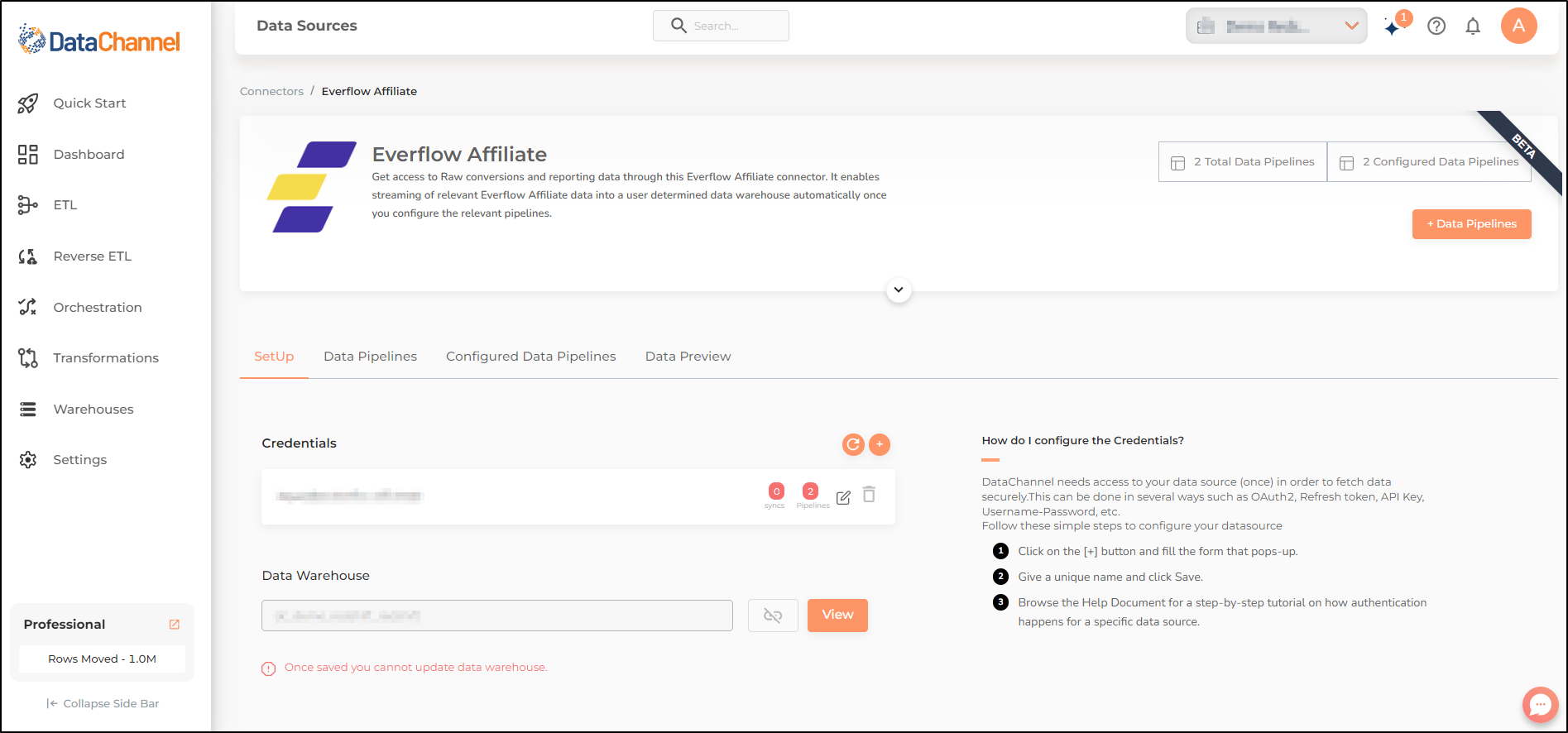 everflow affiliate screen