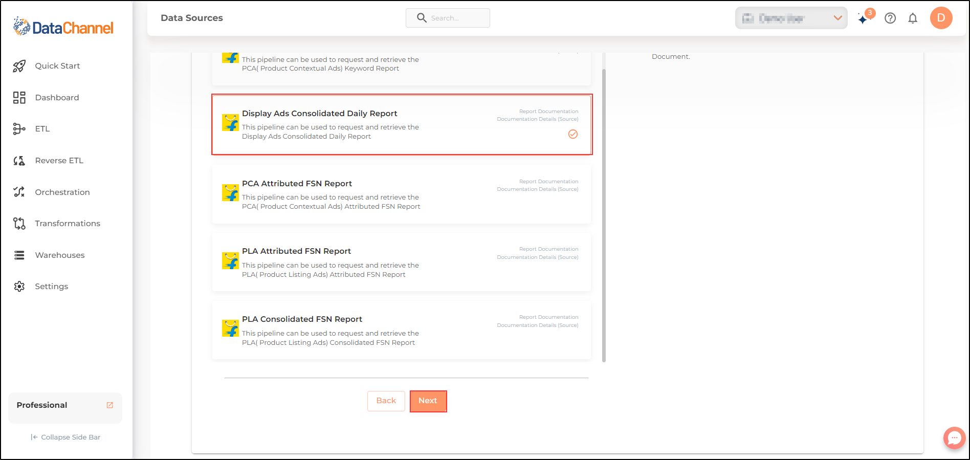 flipkart ads display ads consolidated daily report list