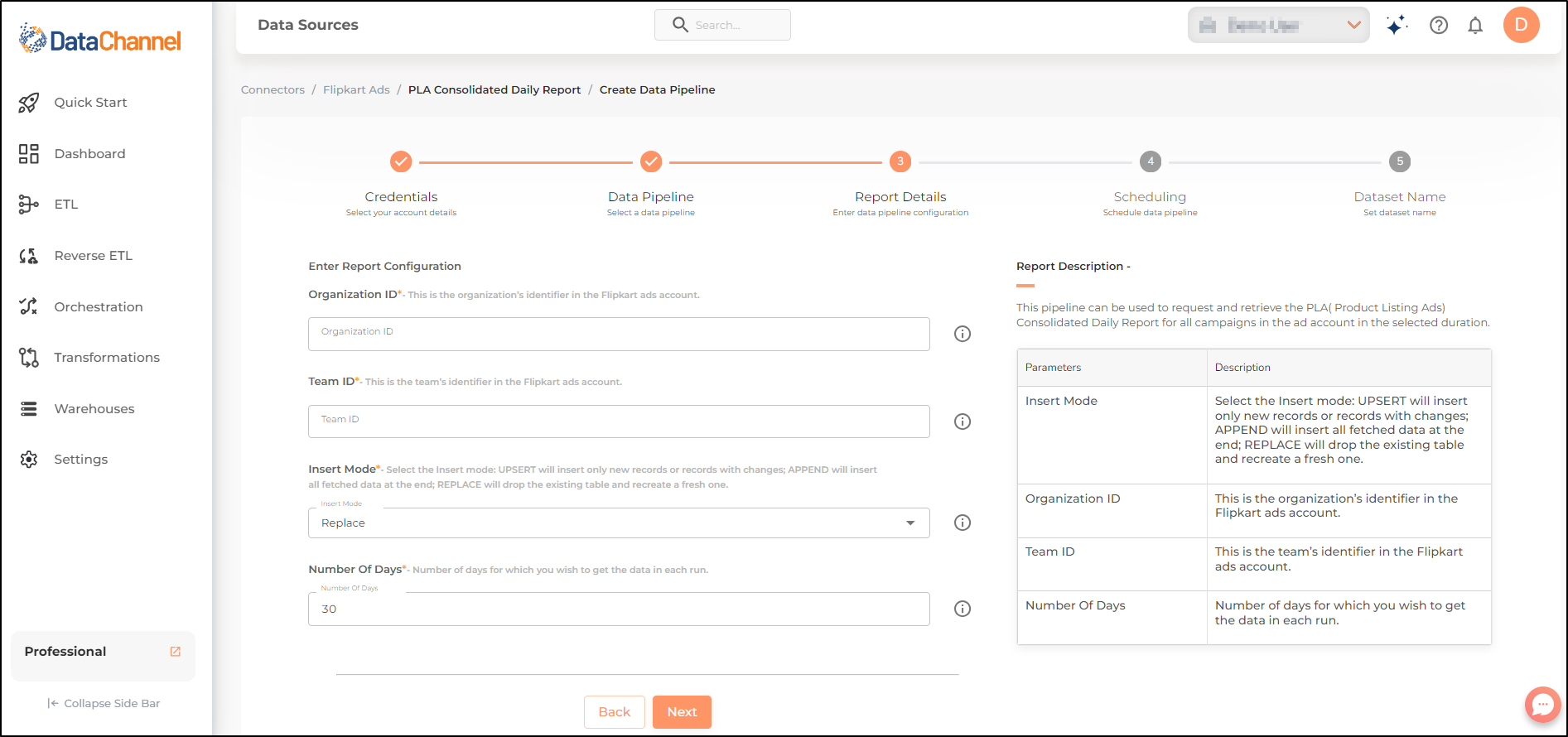 flipkart ads pla consolidated daily report config 1