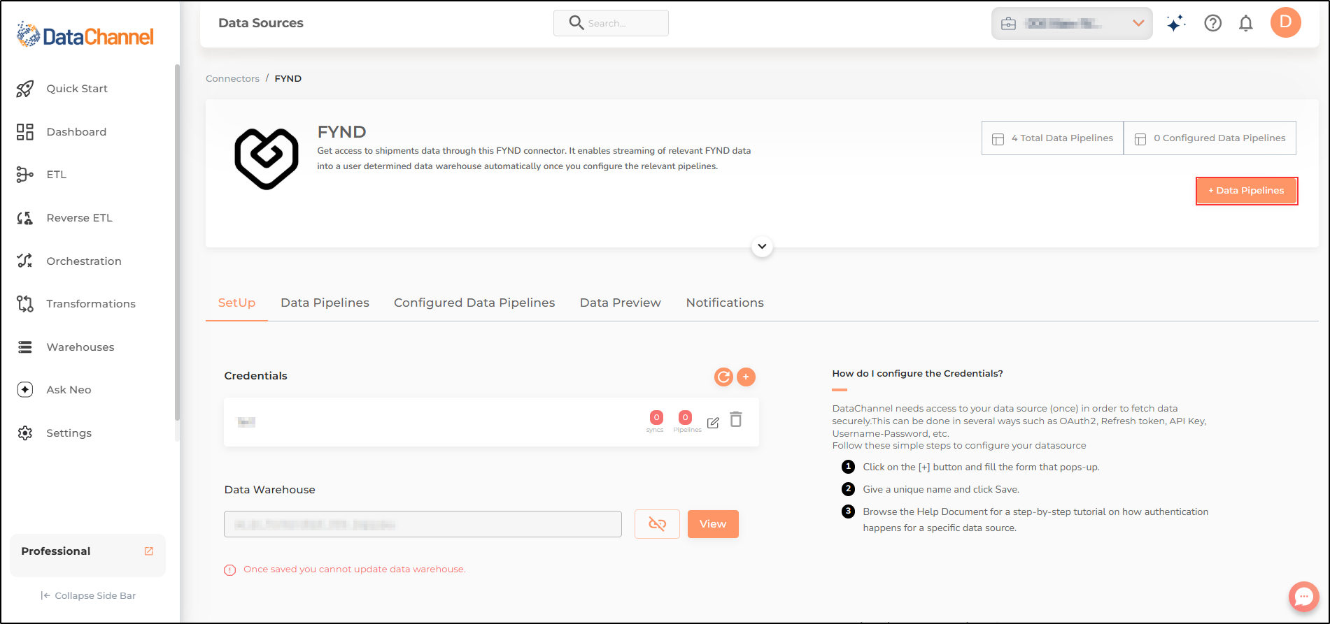 fynd data source detail