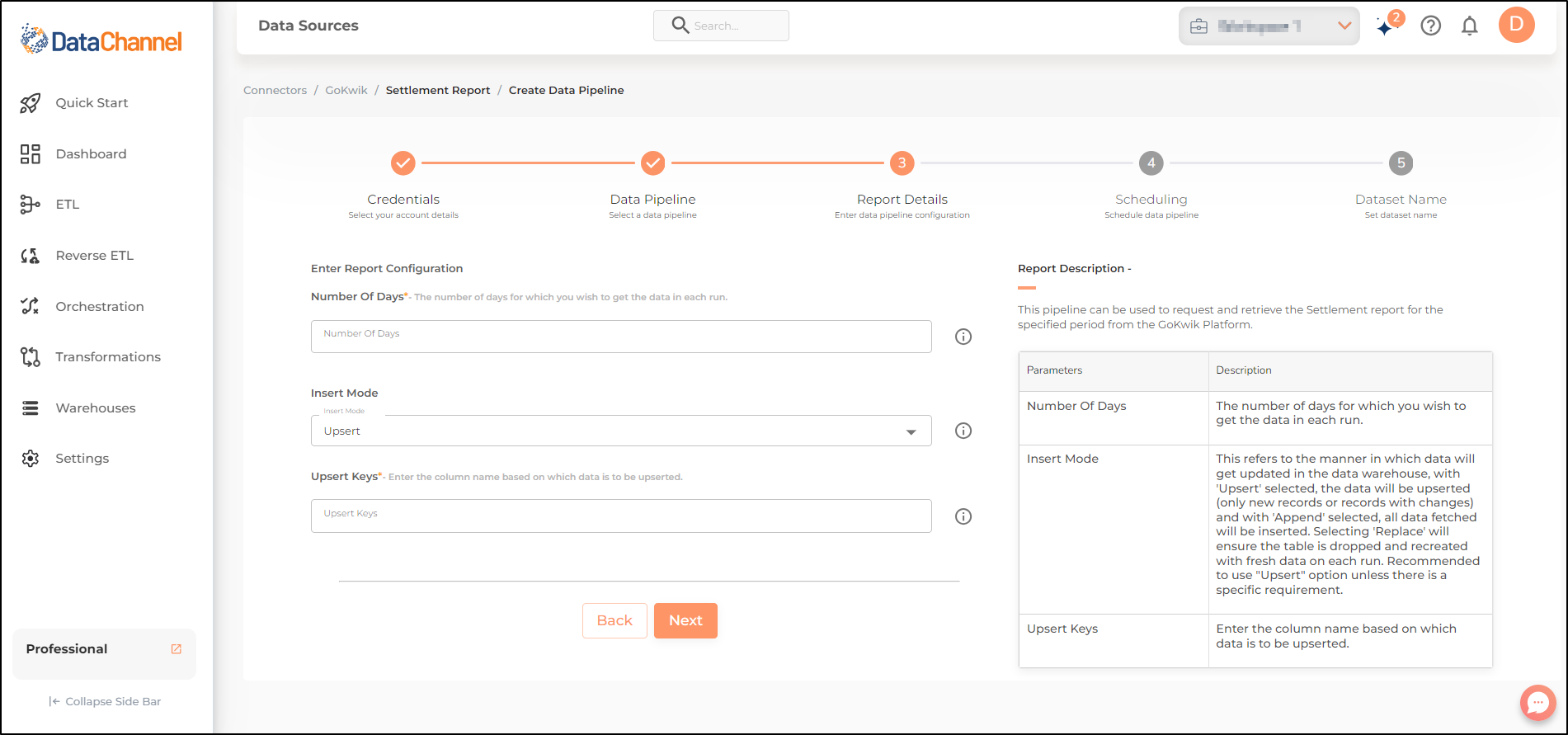 gokwik settlement report config