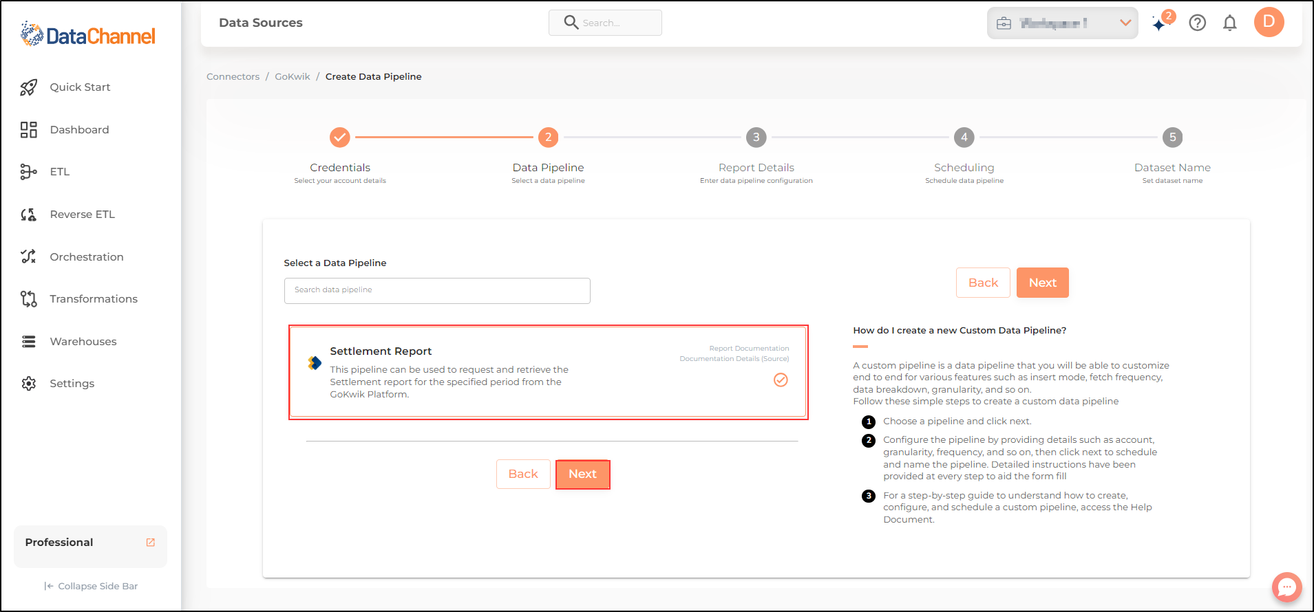 gokwik settlement report list