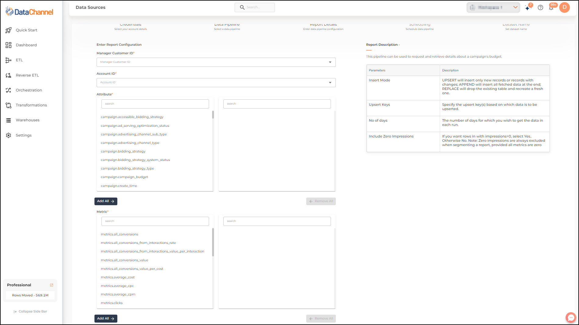 google search ads 360 campaign budget config 1