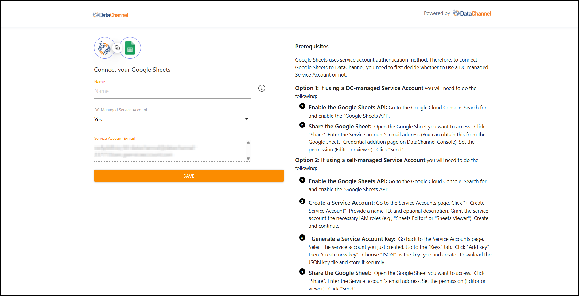 google sheets new creds 1