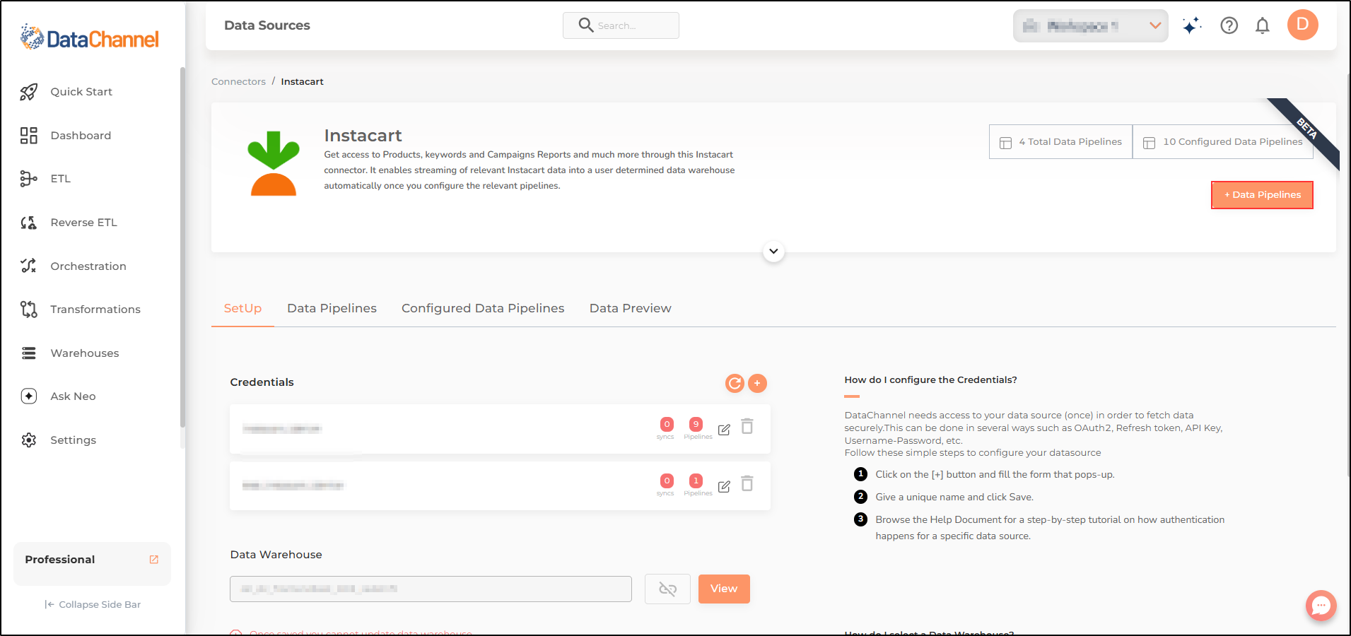 instacart data source detail