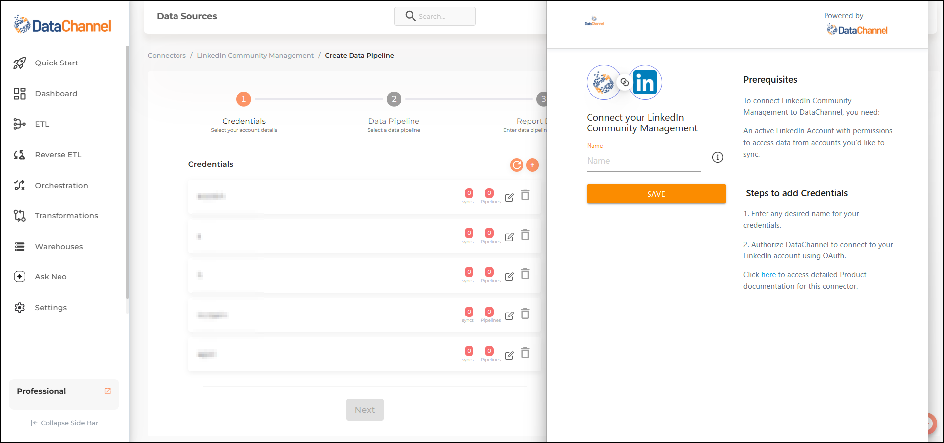 linkedin community mgt new creds