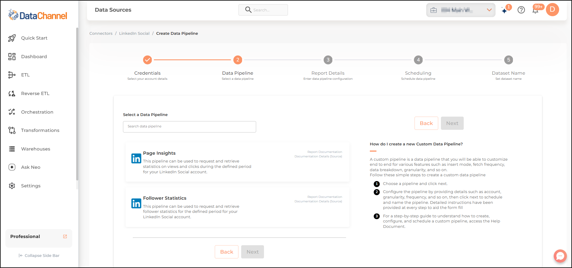 linkedin social pipelines list