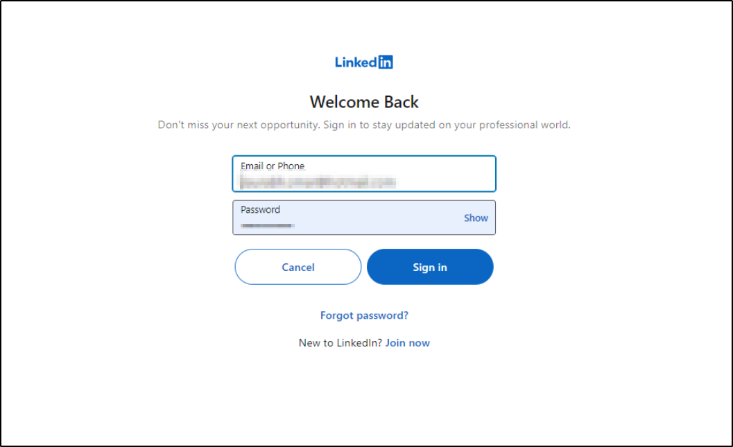 linkedinads new creds oauth