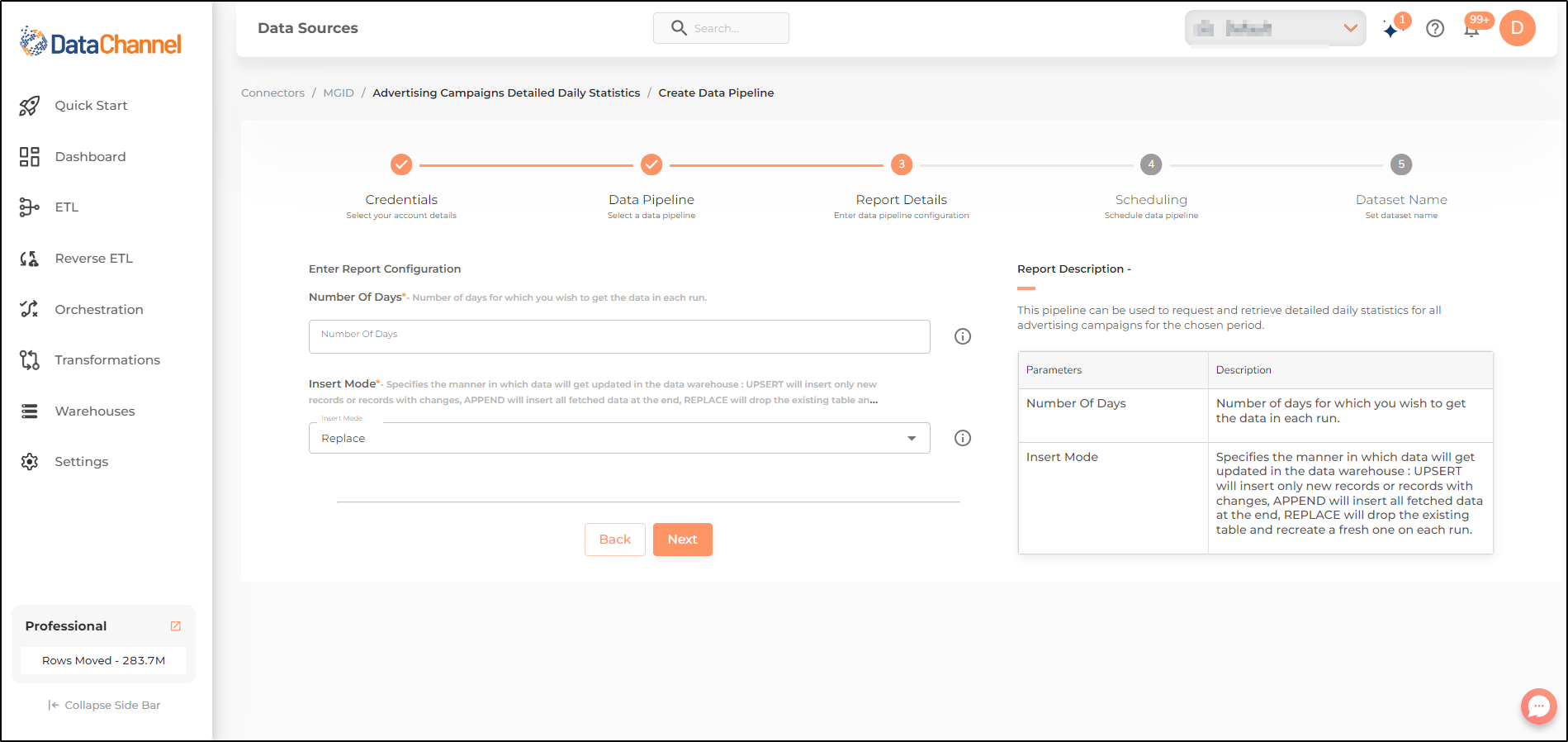 mgid advertising campaigns detailed daily statistics config