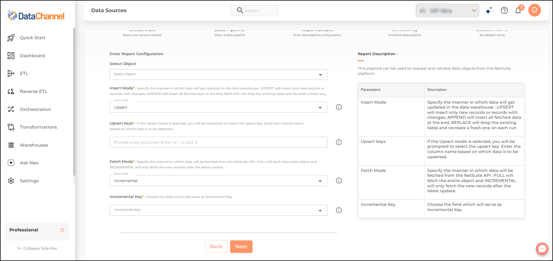 netsuite analytics objects config