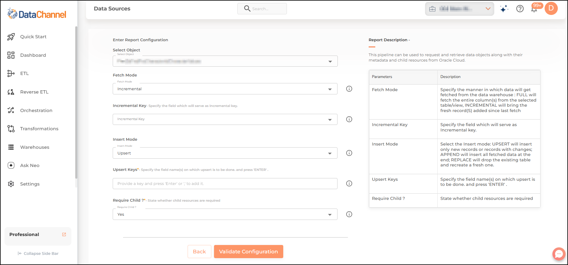 otbi objects config