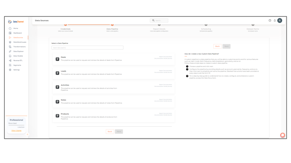 pipedrive pipelines list