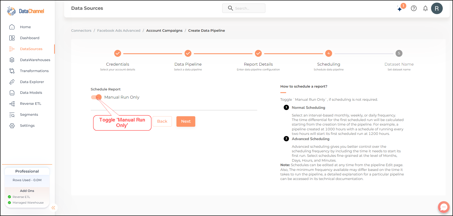 pipeline sched manual