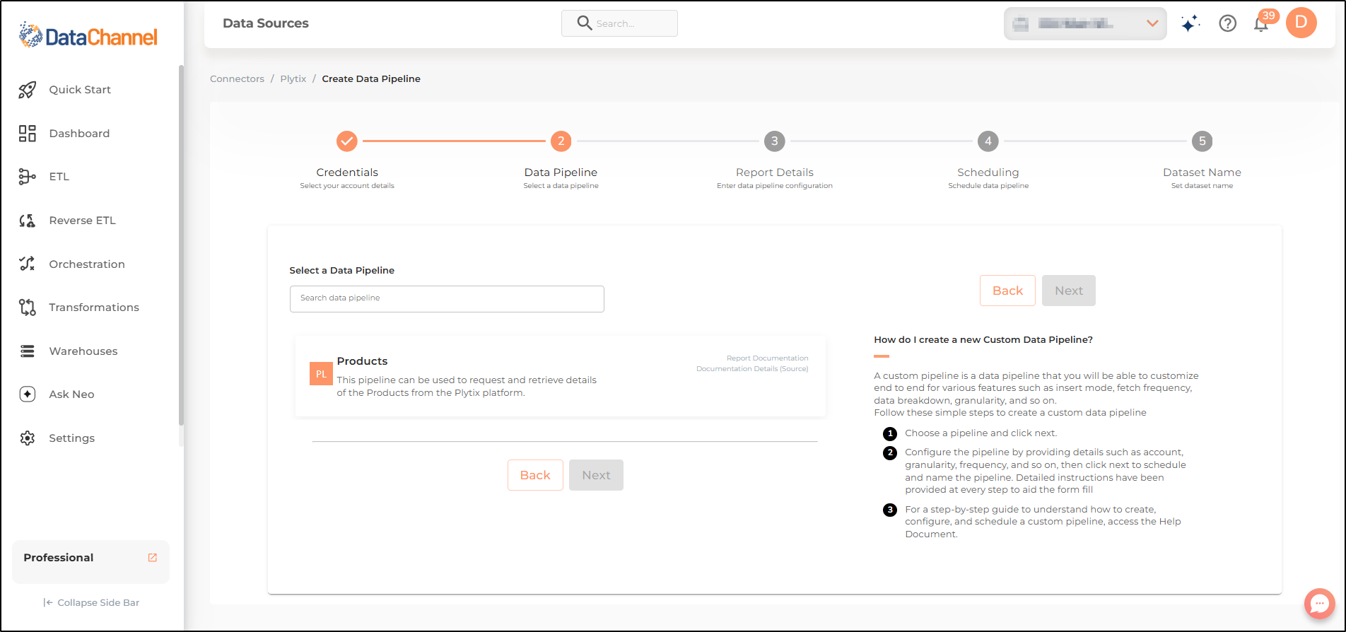 plytix pipelines list
