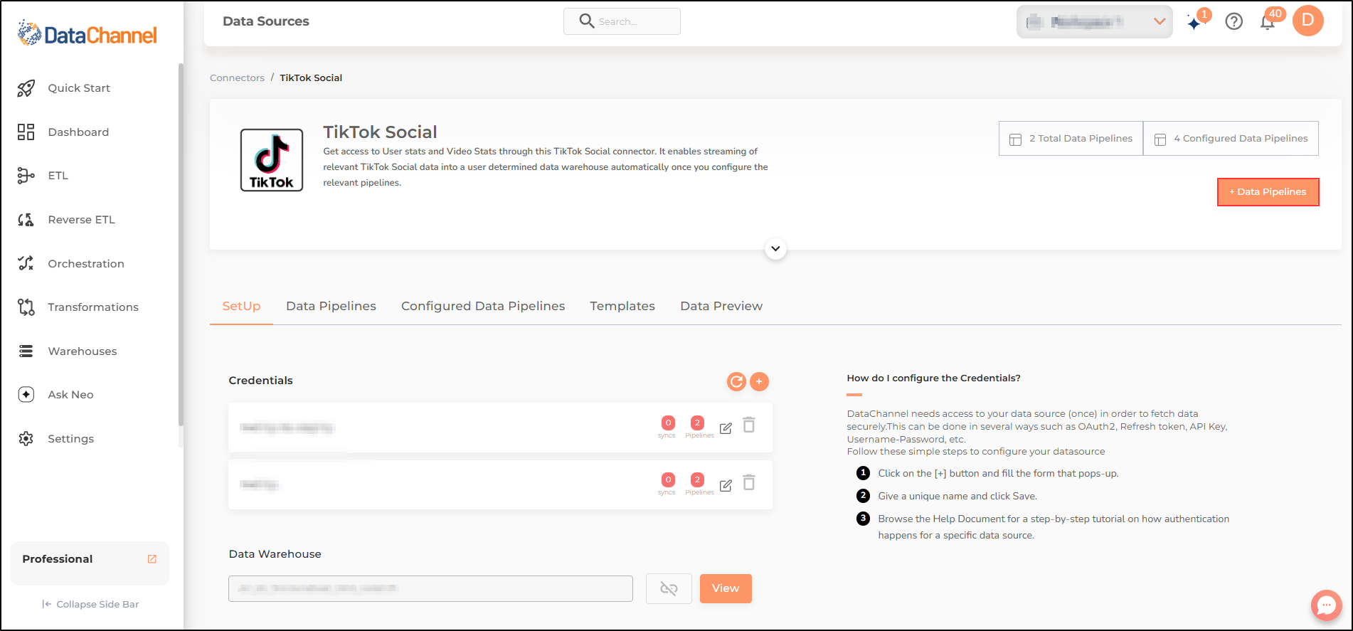 tiktok social data source detail
