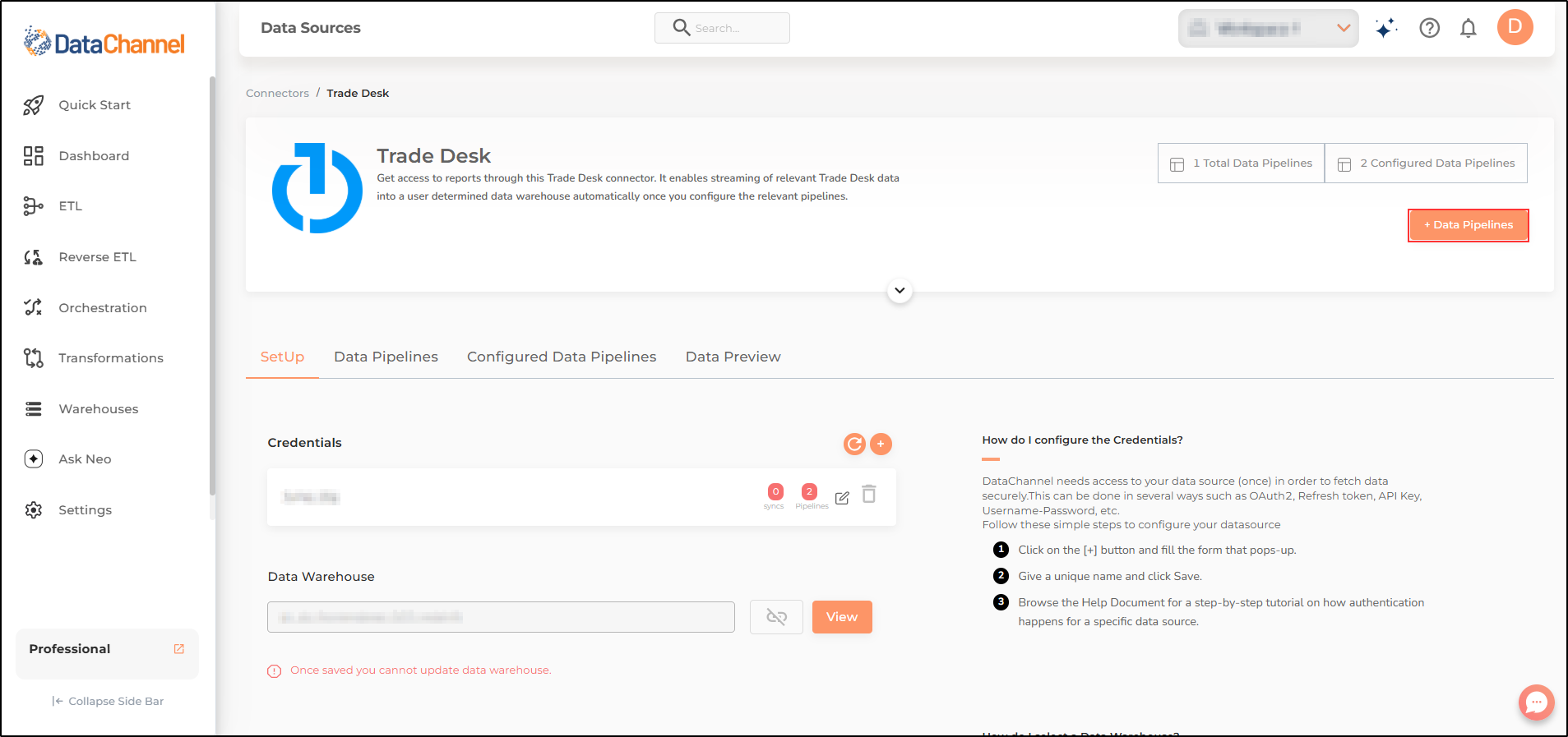 trade desk data source detail