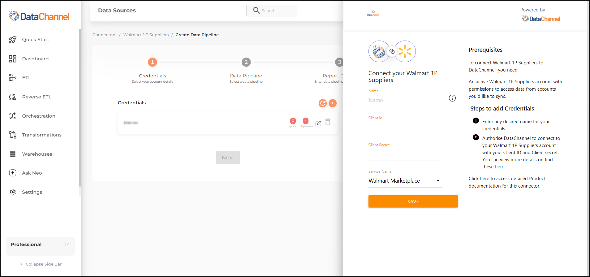 walmart 1p suppliers new creds