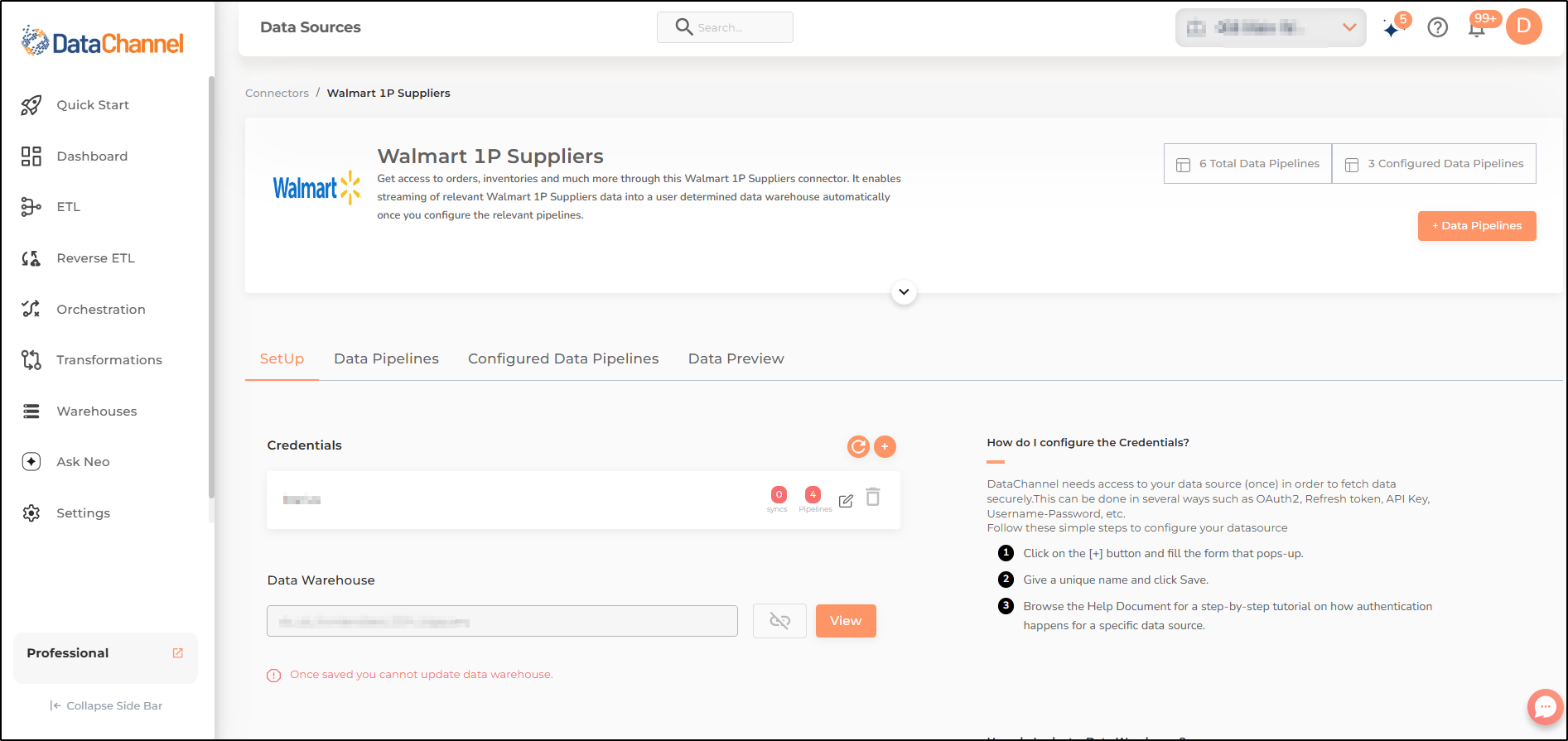 walmart 1p suppliers screen