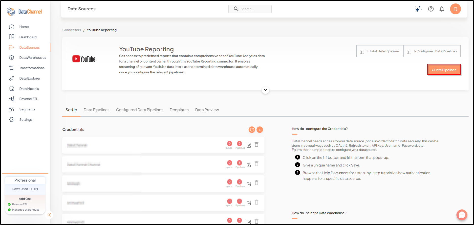 youtube reporting data source detail