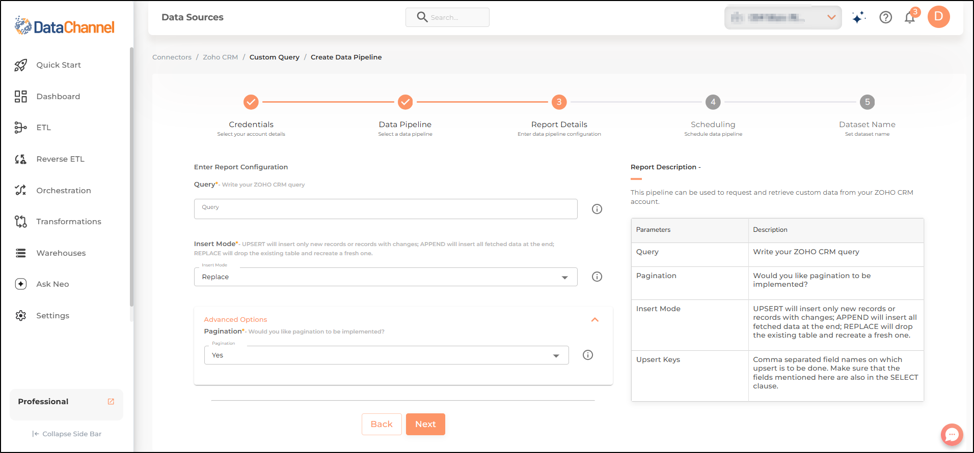 zoho crm custom query config