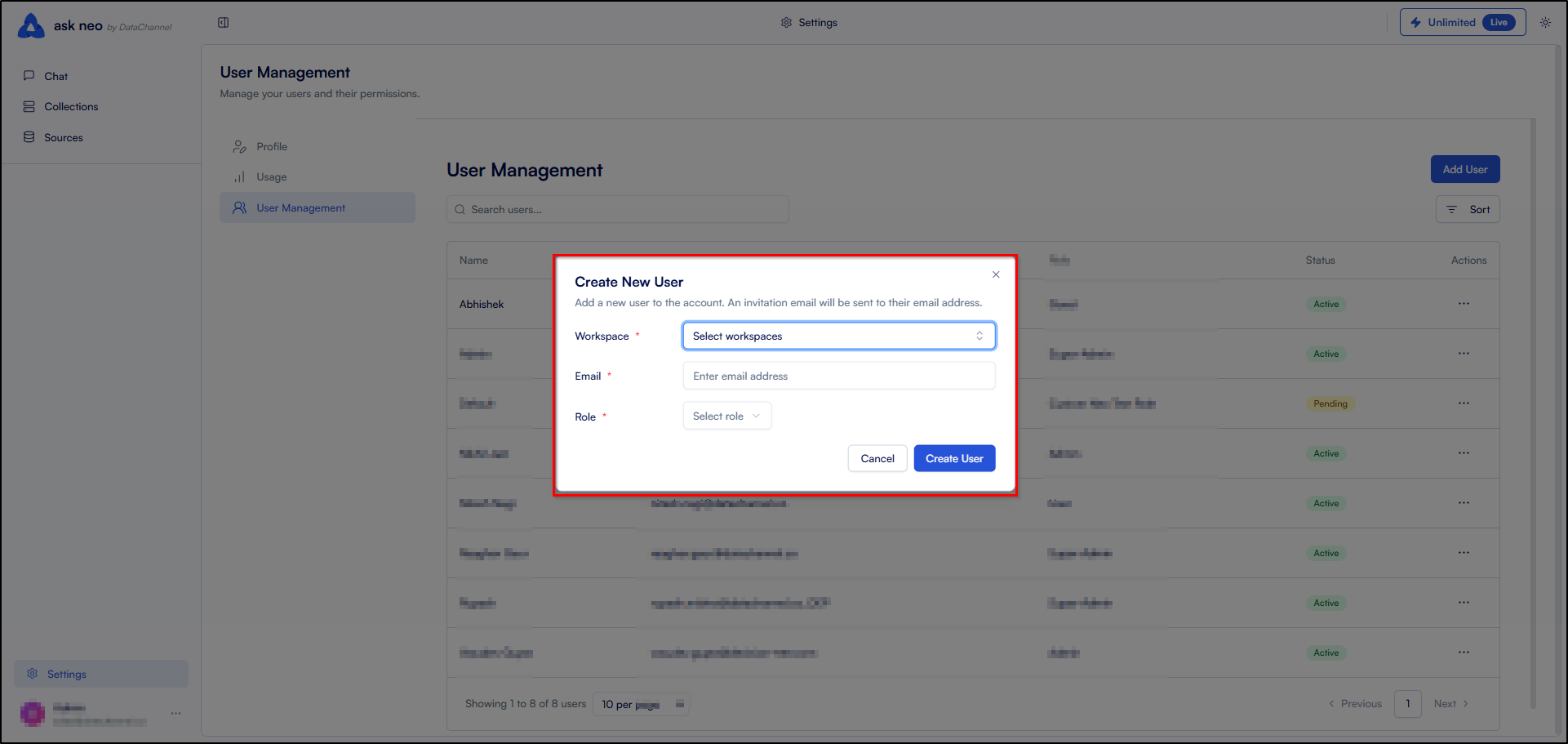user management 2