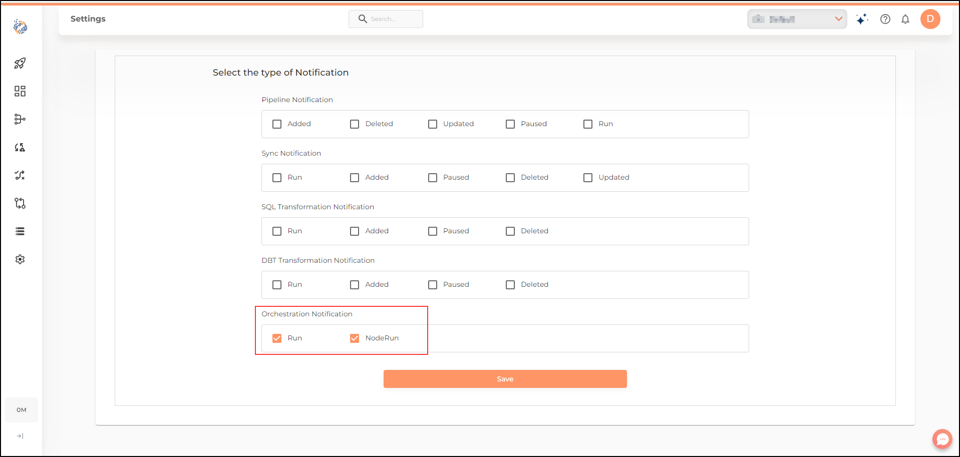 orchestration notification settings 2