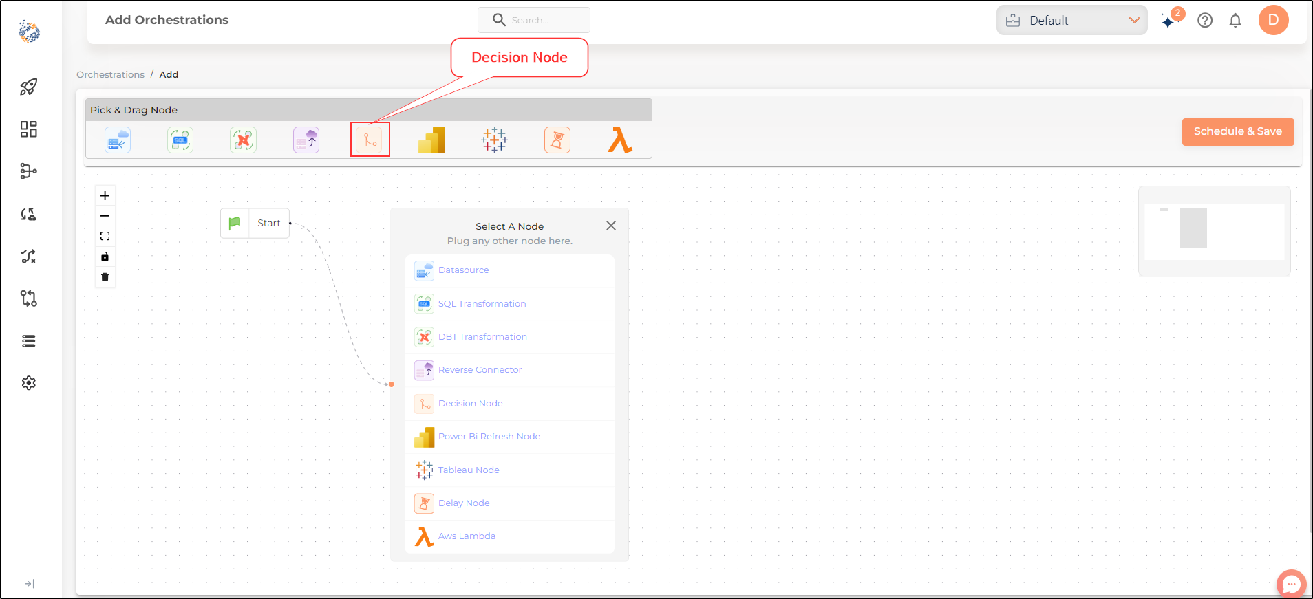 orchestrations decision node