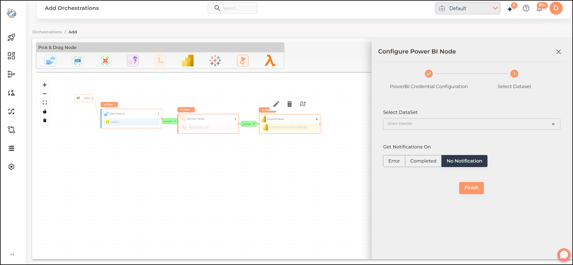 orchestrations power bi refresh node 3