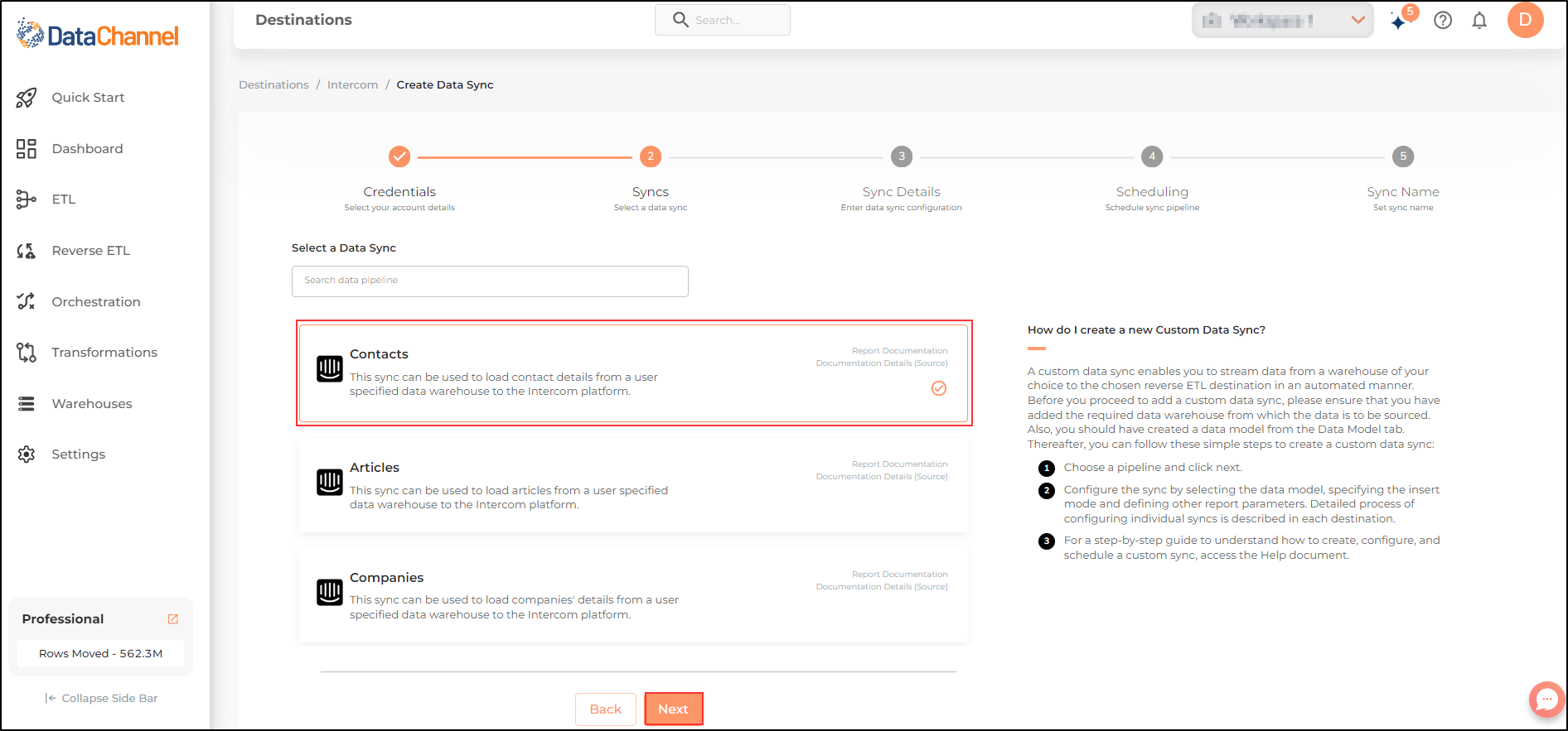 intercom reverse contacts list