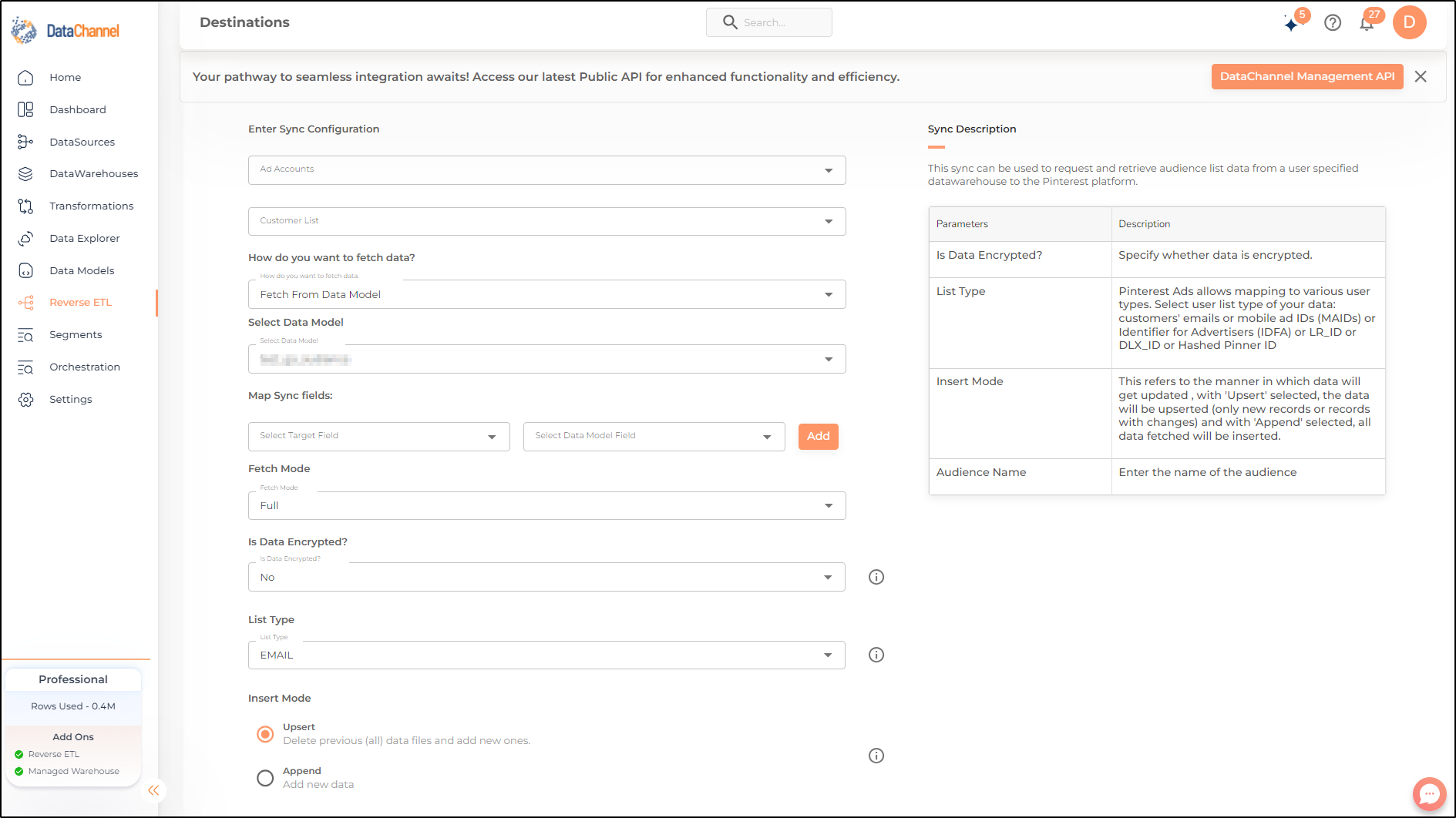 pinterest sync config