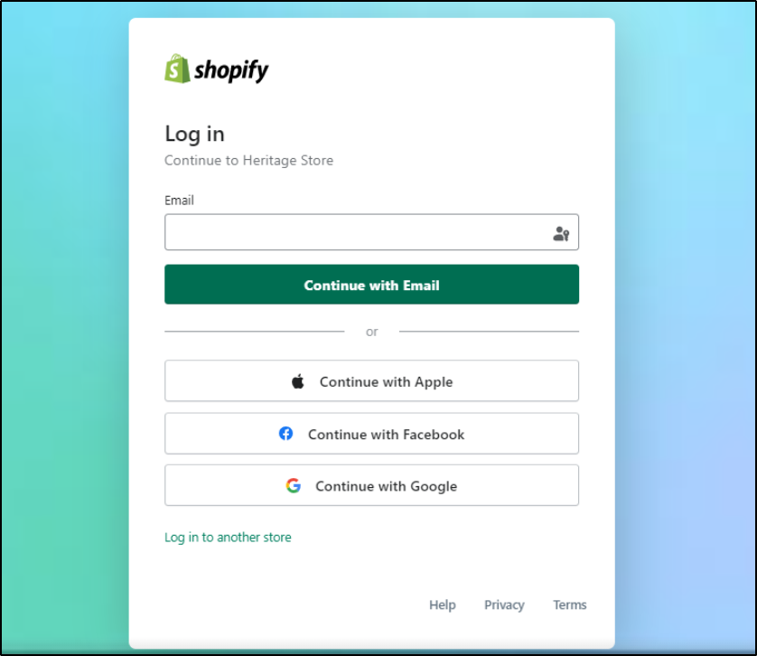 shopify reverse oauth