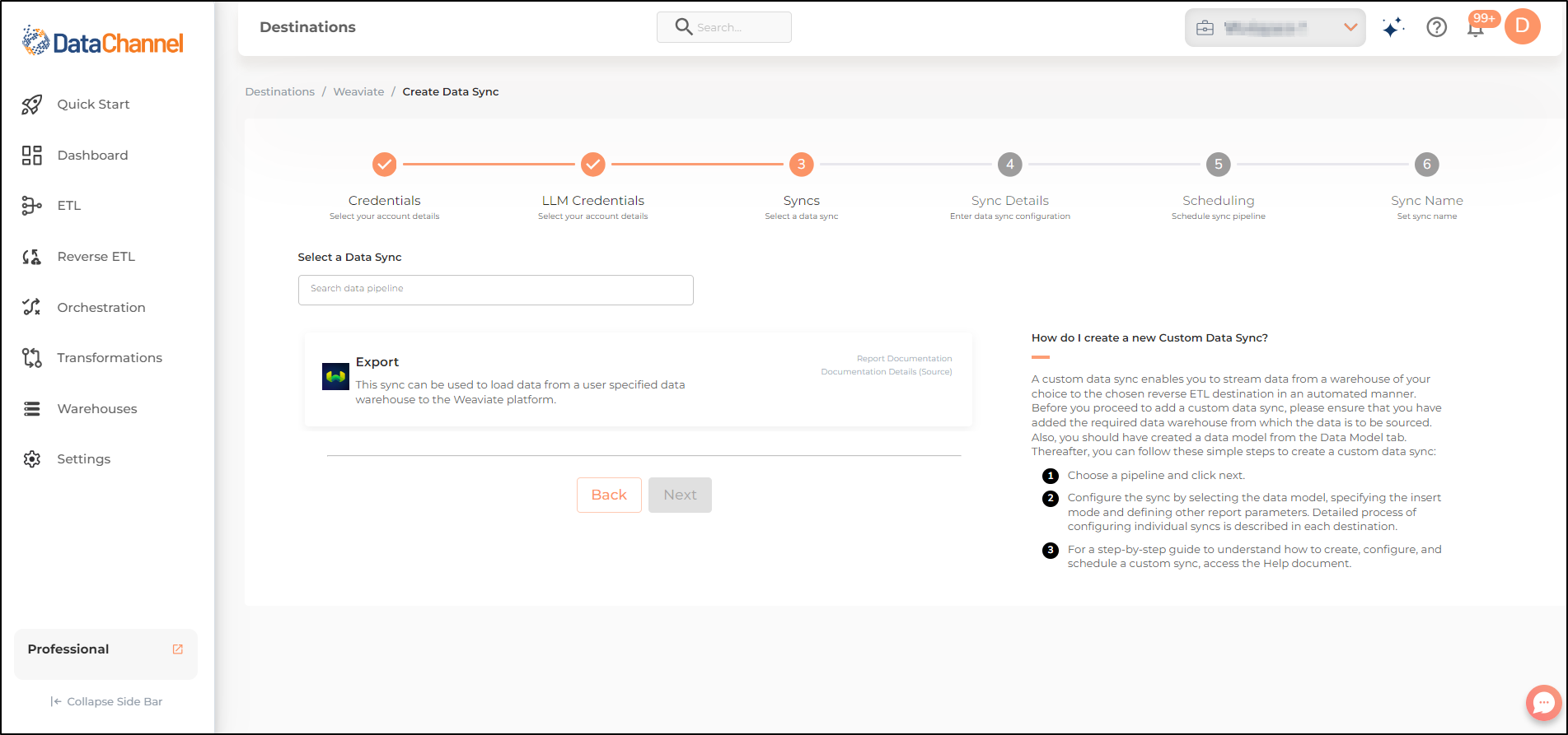 weaviate syncs list